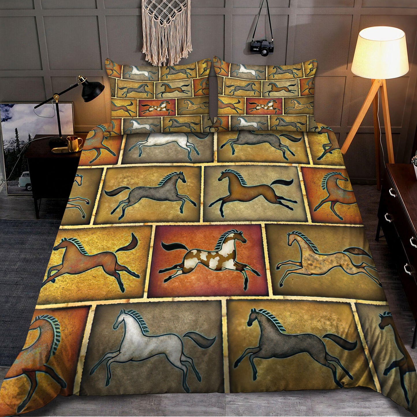 Horse Native 3D All Over Printed Bedding Set