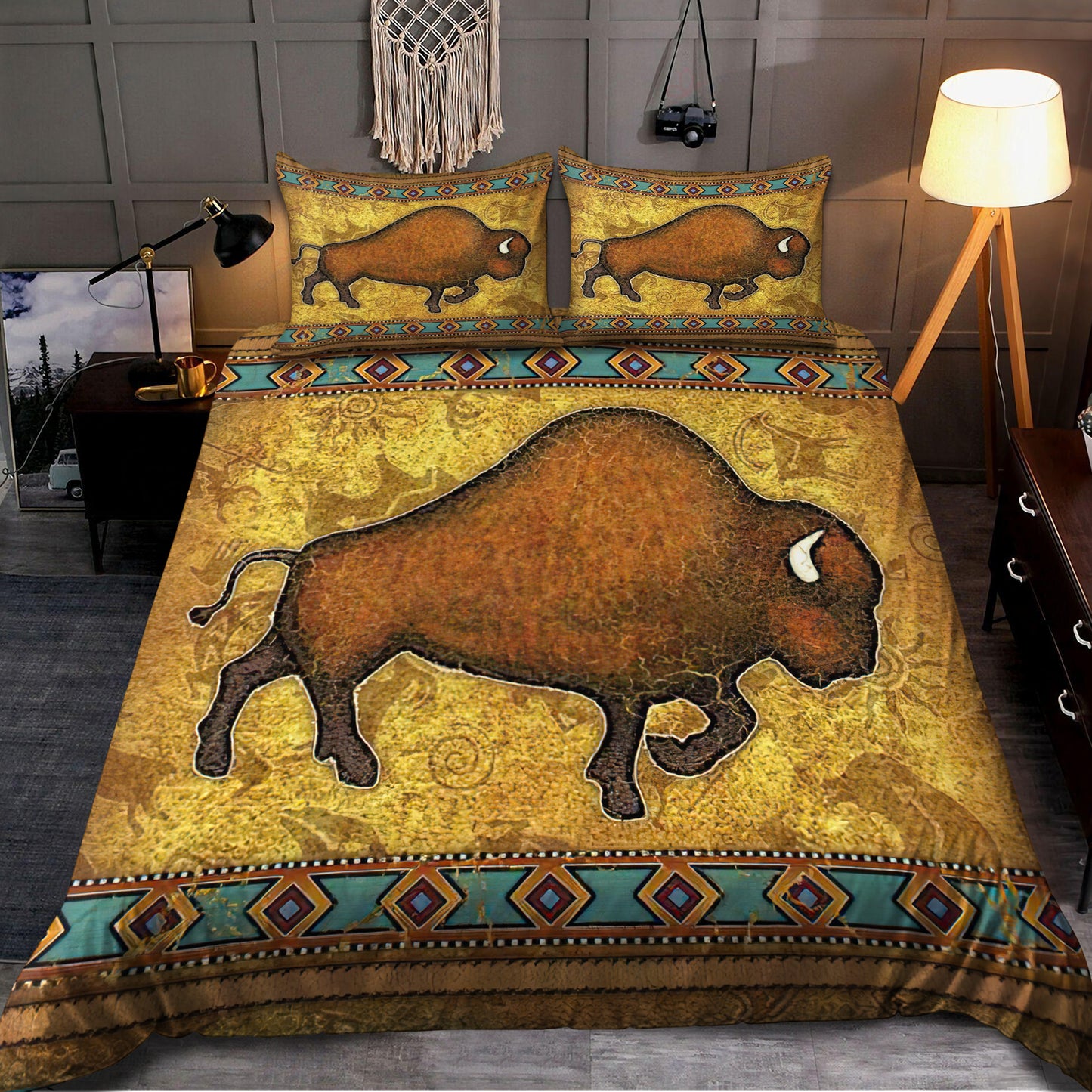 Bison Native American 3D All Over Printed Bedding Set