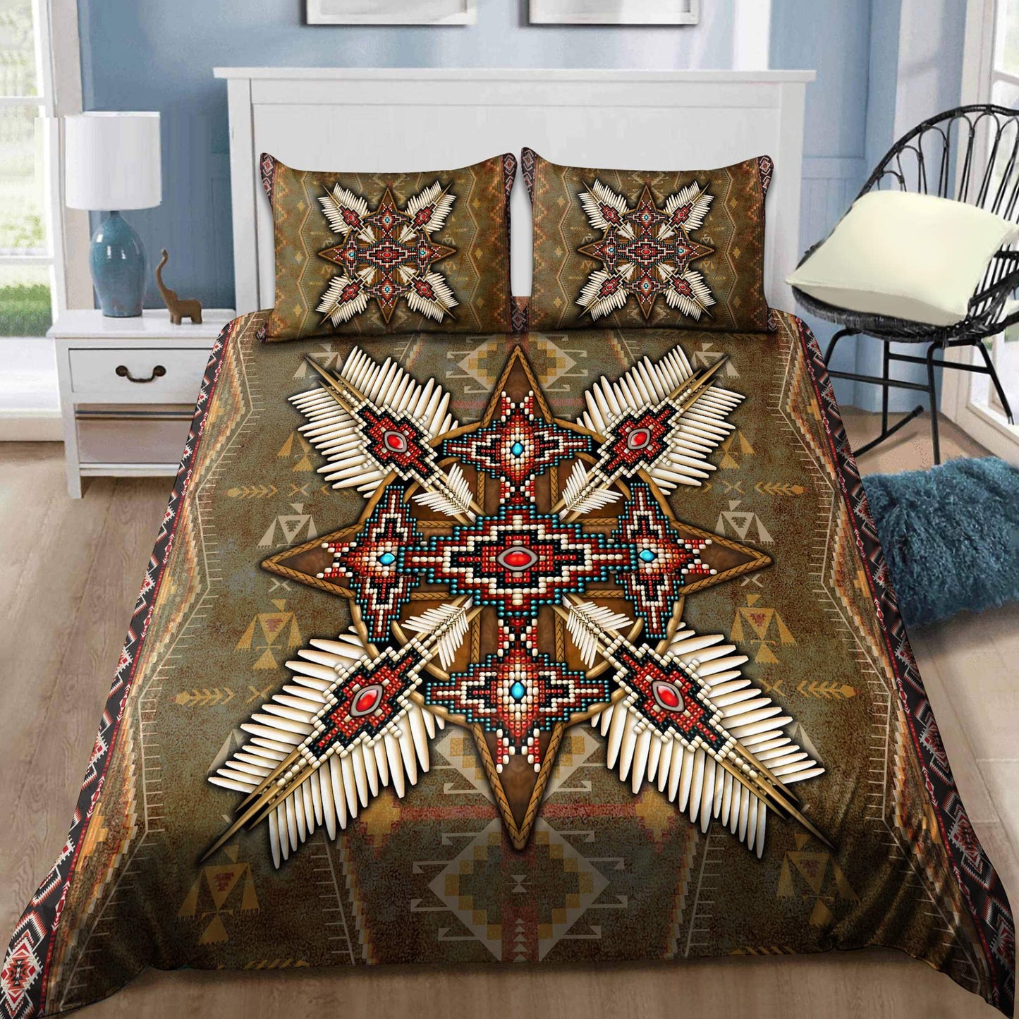 Native American 3D All Over Printed Bedding Set