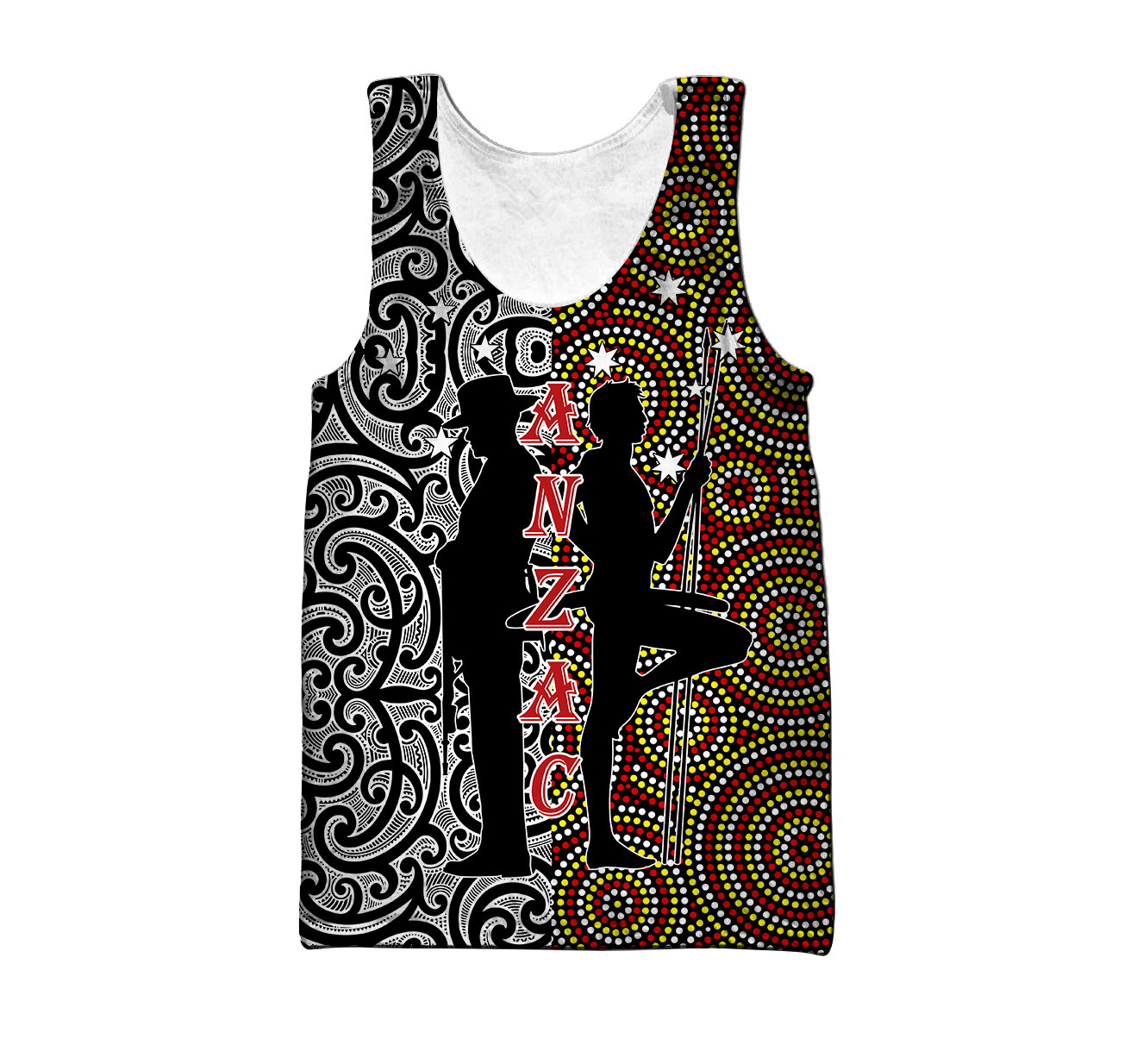 Anzac Day Australia Aboriginal And New Zealand Maori 3D All Over Printed Unisex