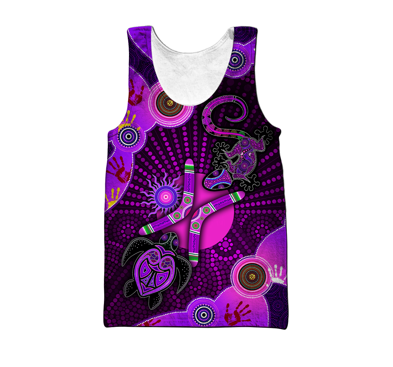 Aboriginal Naidoc Week 2021 Purple Turtle Lizard Sun 3D print shirts
