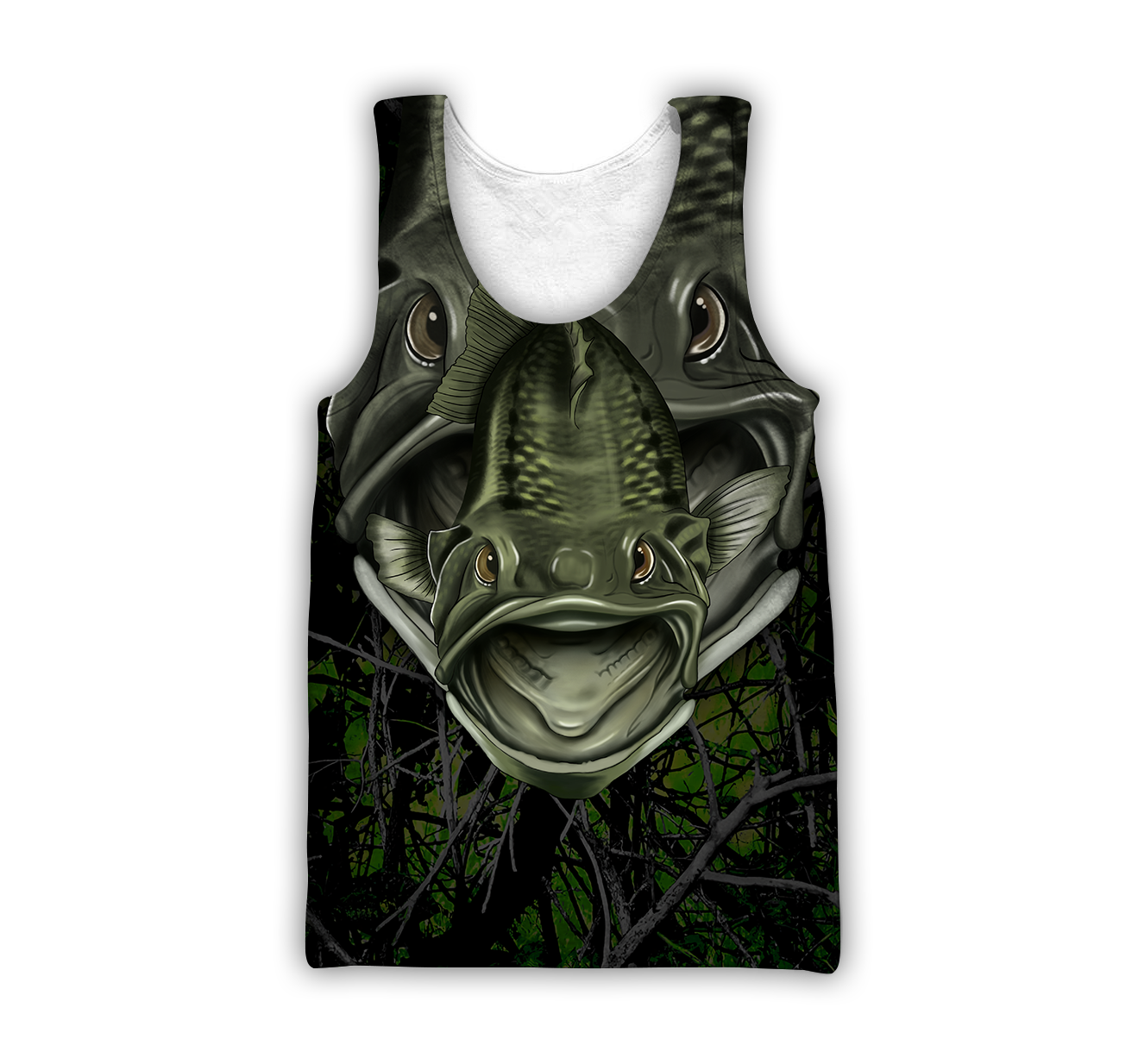 Largemouth Fishing Badass camo Cover 3d print shirts
