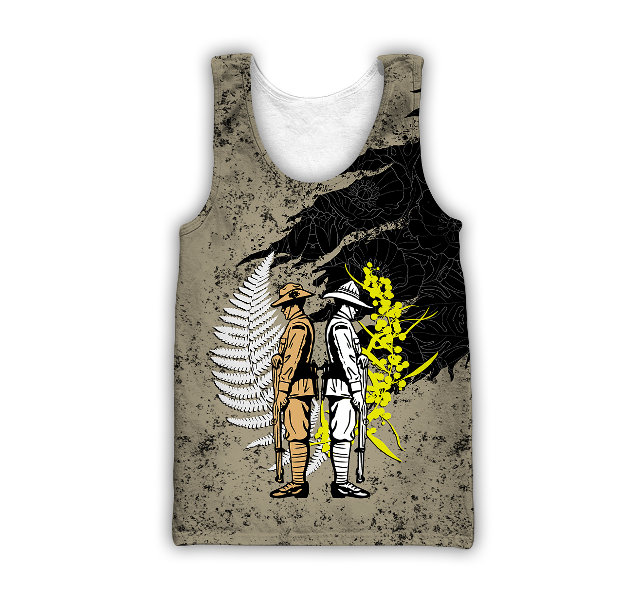Anzac day in my heart Australia and Kiwi Veteran 3D print shirt