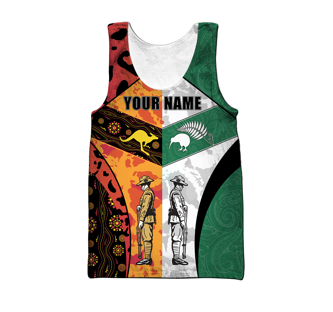 Custom Name Australia Aboriginal And New Zealand Maori 3D All Over Printed Unisex