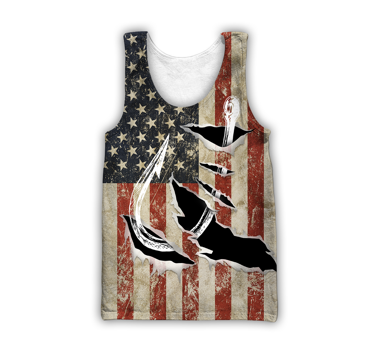 Custom name Hooked on fishing America design 3d print shirts