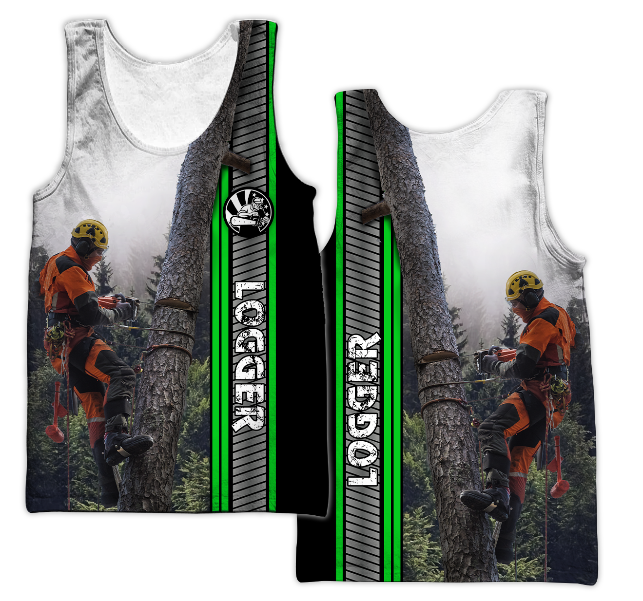 Premium Personalized Unisex 3D Printed Logger Shirts MEI