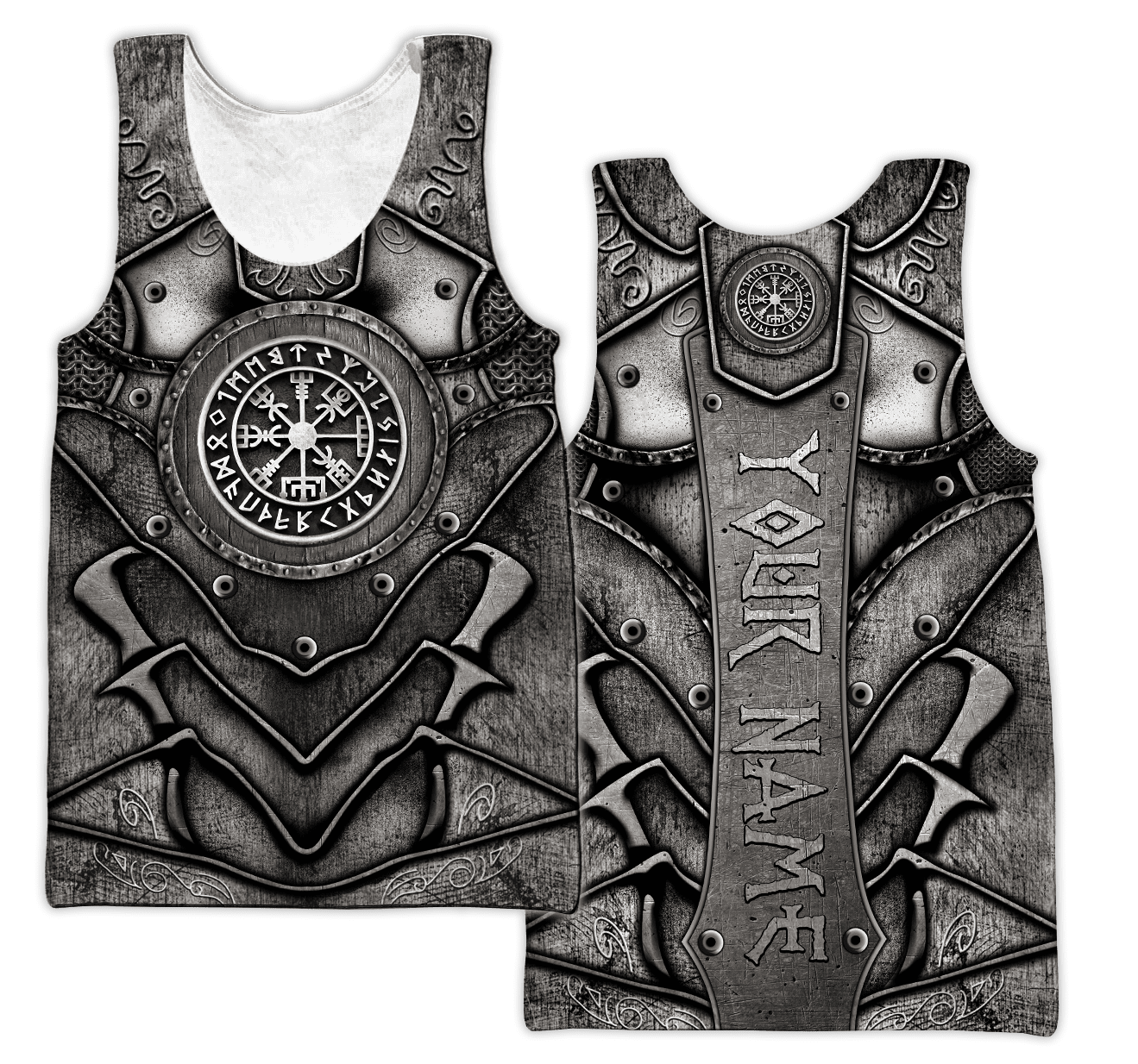 Customized Name Viking 3D All Over Printed Unisex Shirts