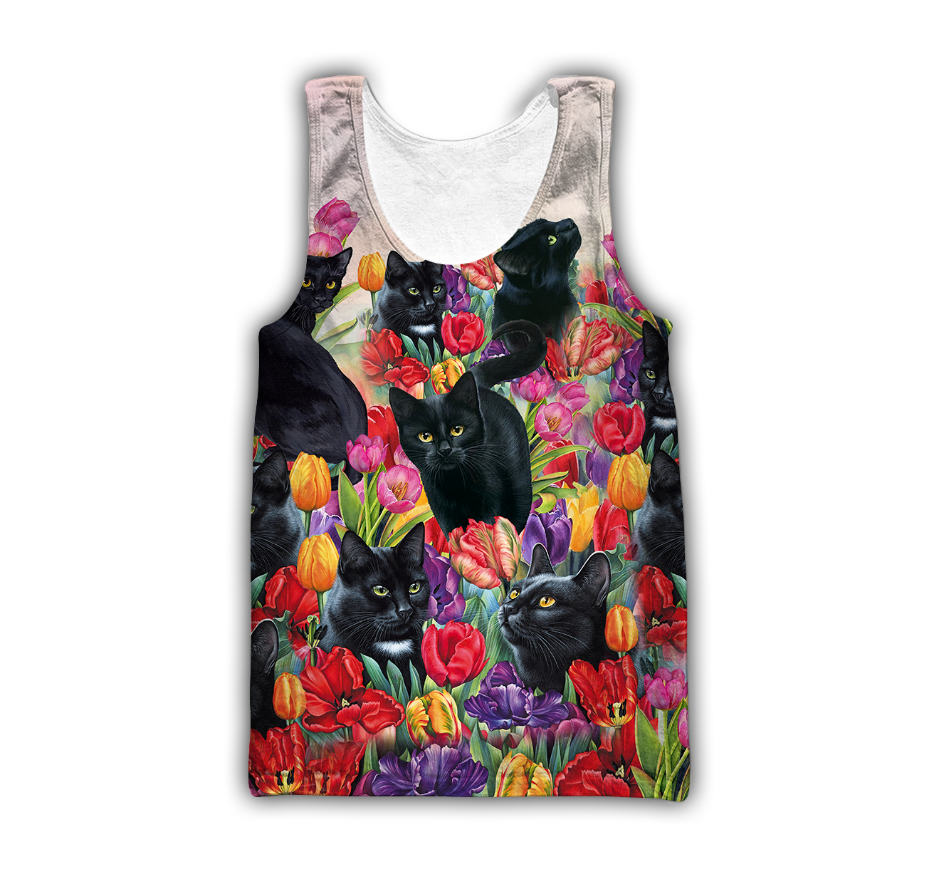 Flower Black Cats Shirts For Men And Women NTN19022104