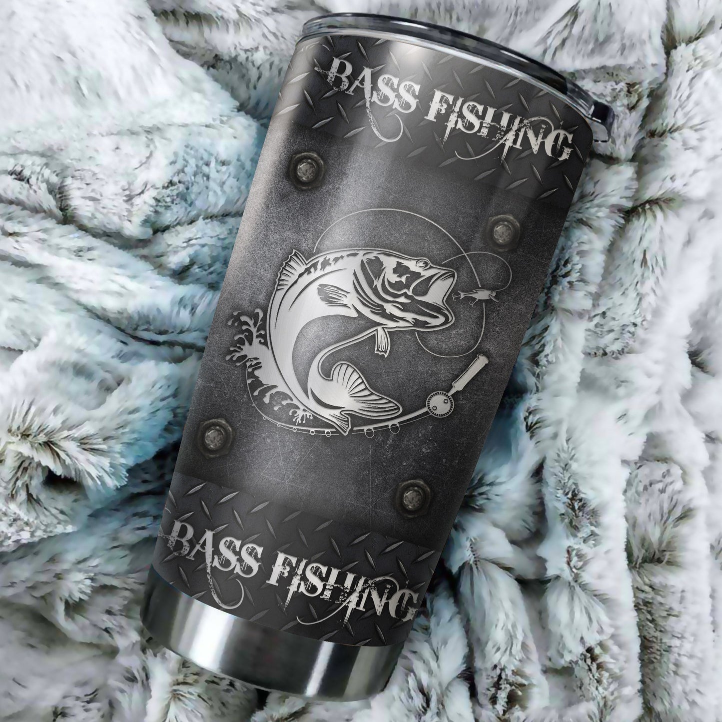 Bass Fishing Metal Stainless Steel Tumbler 20 Oz HC27508 - Amaze Style™-Tumbler