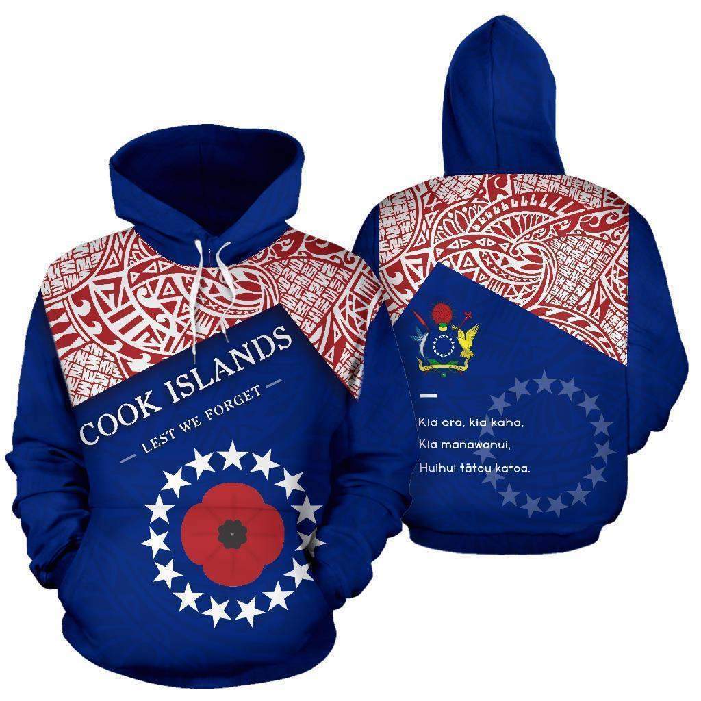 Lest We Forget - Cook Islands Polynesian Hoodie HC1102 - Amaze Style™-Apparel