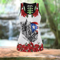 Puerto Rico Maga Flower Combo Hollow Tank Top And Legging Outfit MH24022104