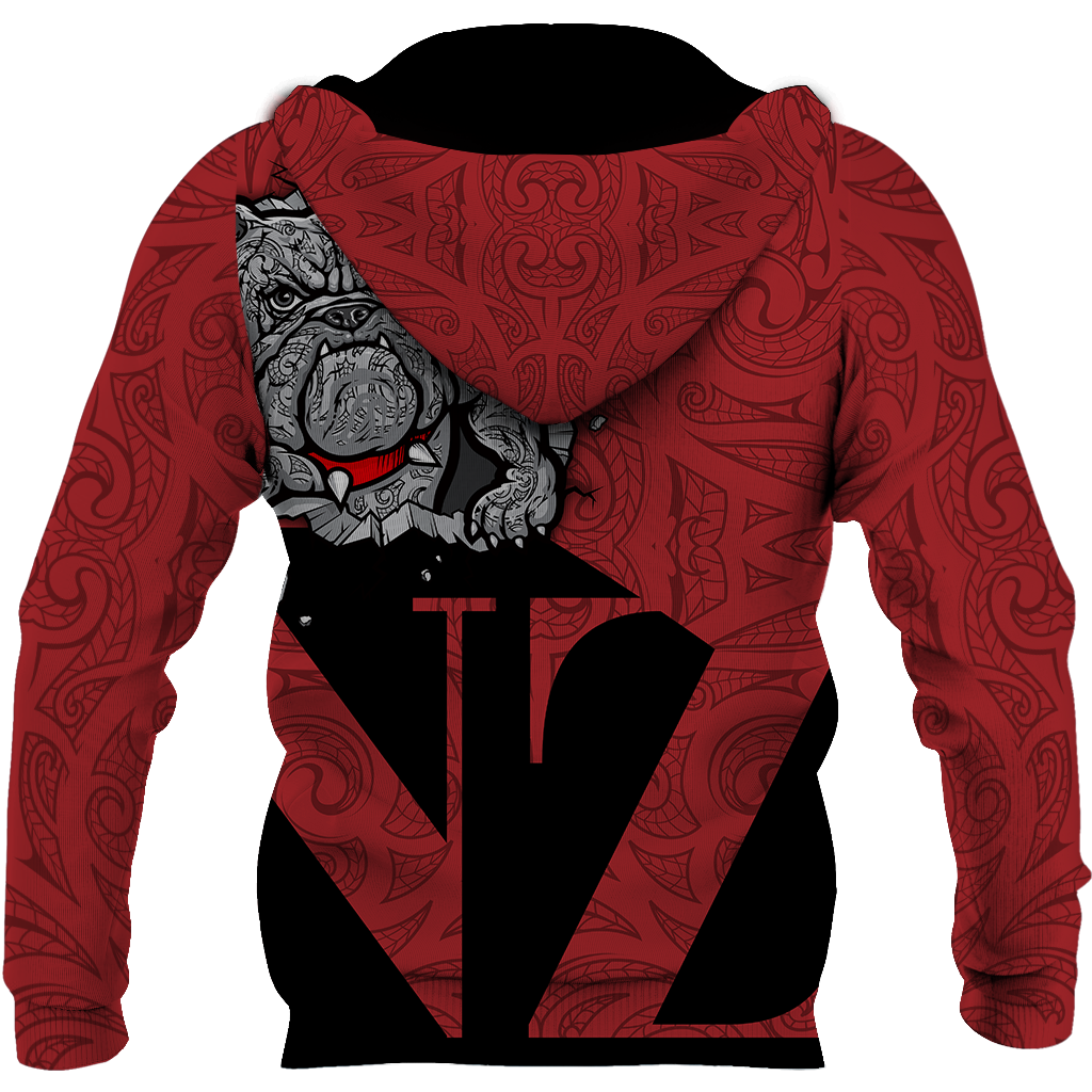 New Zealand Bulldog Hoodie, Maori Bulldog Pullover Hoodie JJ140107 - Amaze Style™-Apparel