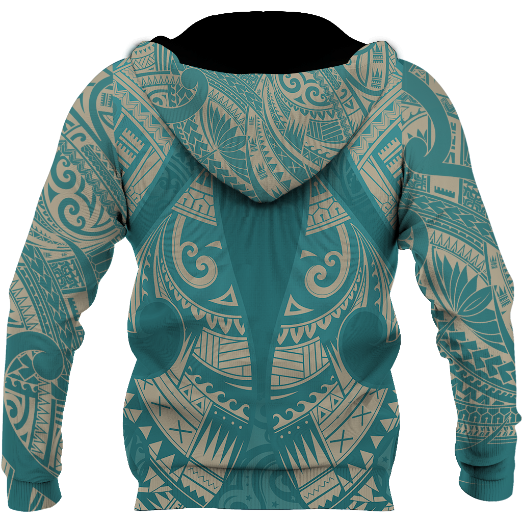 New Zealand Maori Hoodie, Hei Matau Tattoo Pullover Hoodie PL JJ150103-Apparel-PL8386-Hoodie-S-Vibe Cosy™