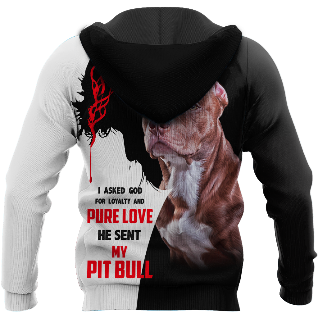 Premium God Sent Me My Pit Bull Unisex Shirts