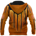 Native Cowboy Jacket No6 Cosplay 3D Over Printed Unisex Deluxe Hoodie ML