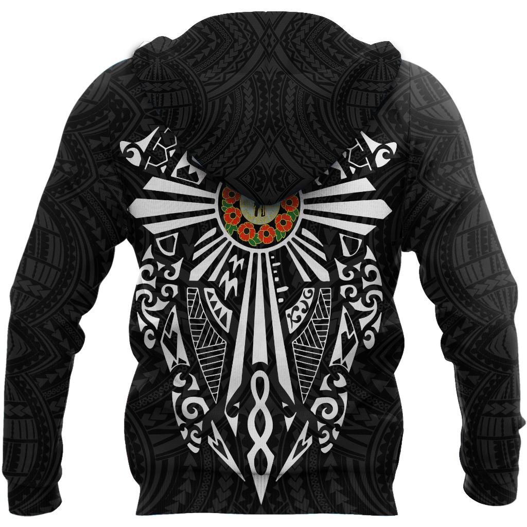 New zealand anzac, lest we forget maori cross tattoo 3d all over printed shirt and short for man and women MH3006201-Apparel-PL8386-Hoodie-S-Vibe Cosy™