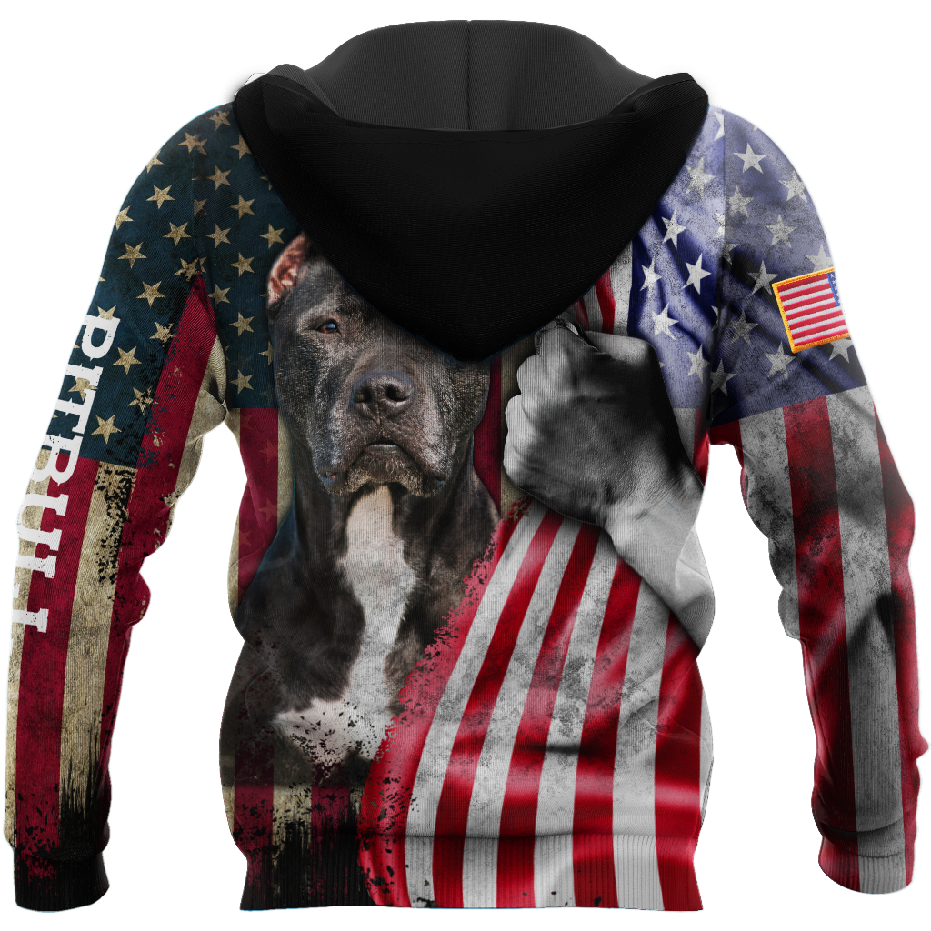 Premium Pit Bull Terrier American Flag Unisex Shirts TR0610201