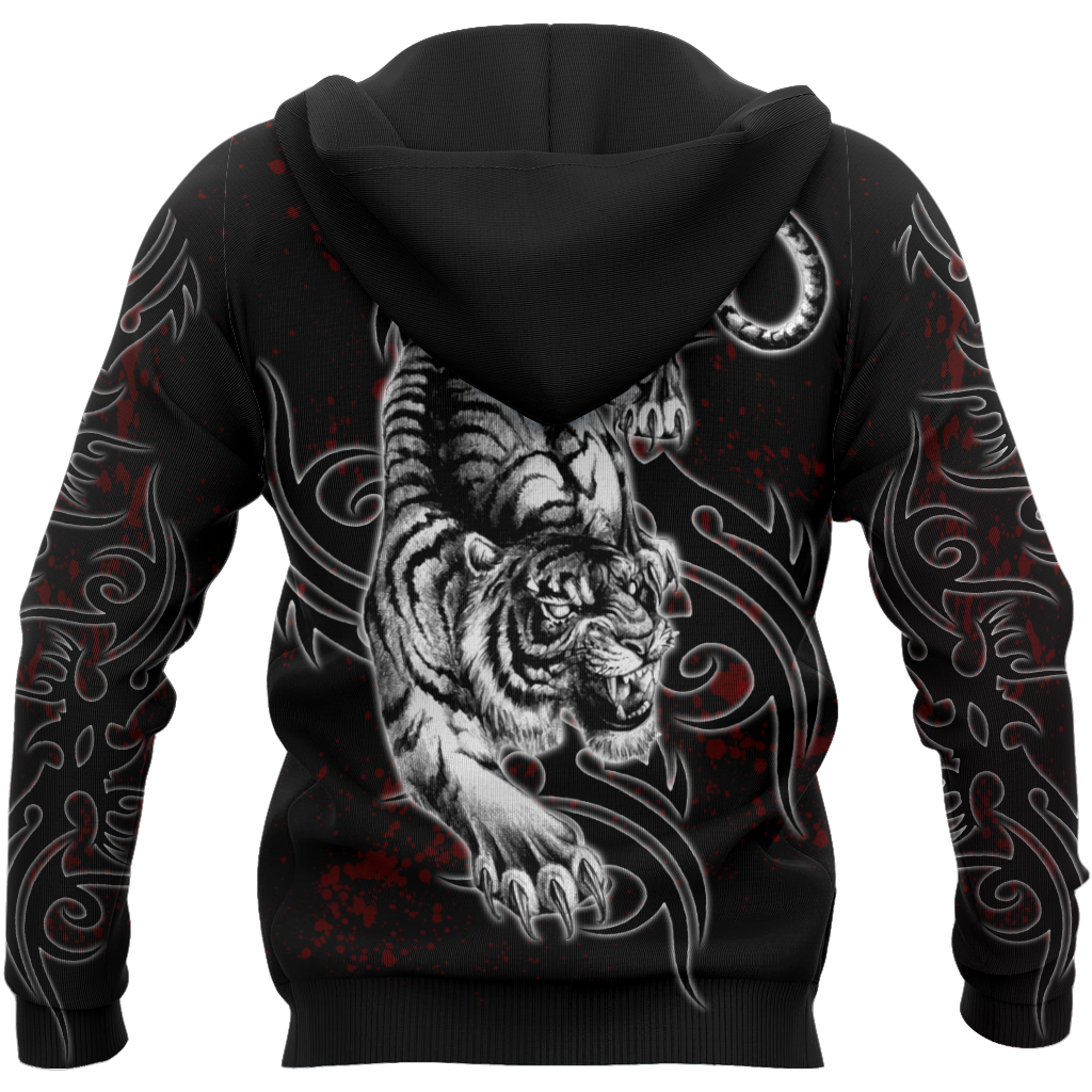 Tattoo White Tiger 3D All Over Printed Unisex Shirts