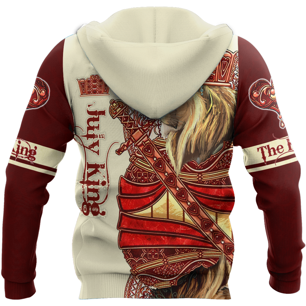 July King Lion Royal 3D All Over Printed Unisex Shirts