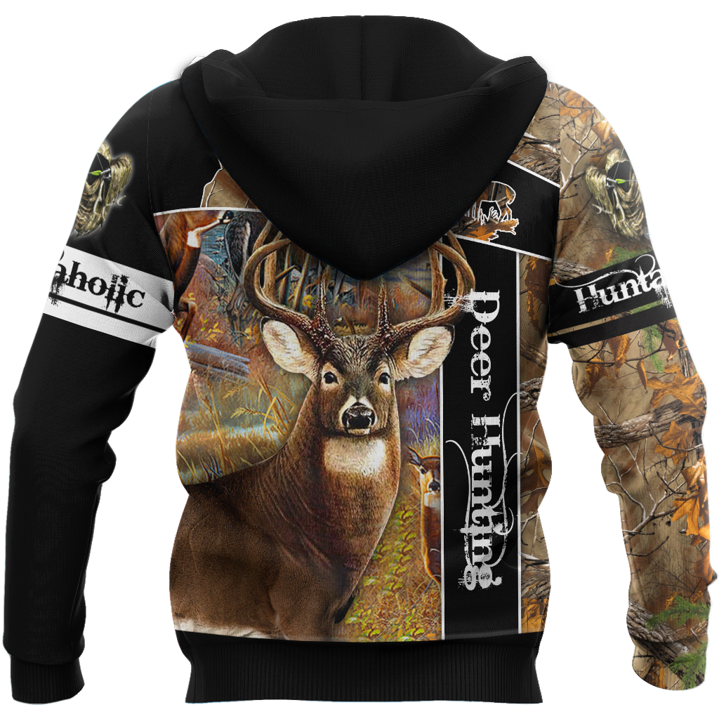Version Huntaholic - Deer Hunting 3D All Over Printed Shirts For Men And Woman