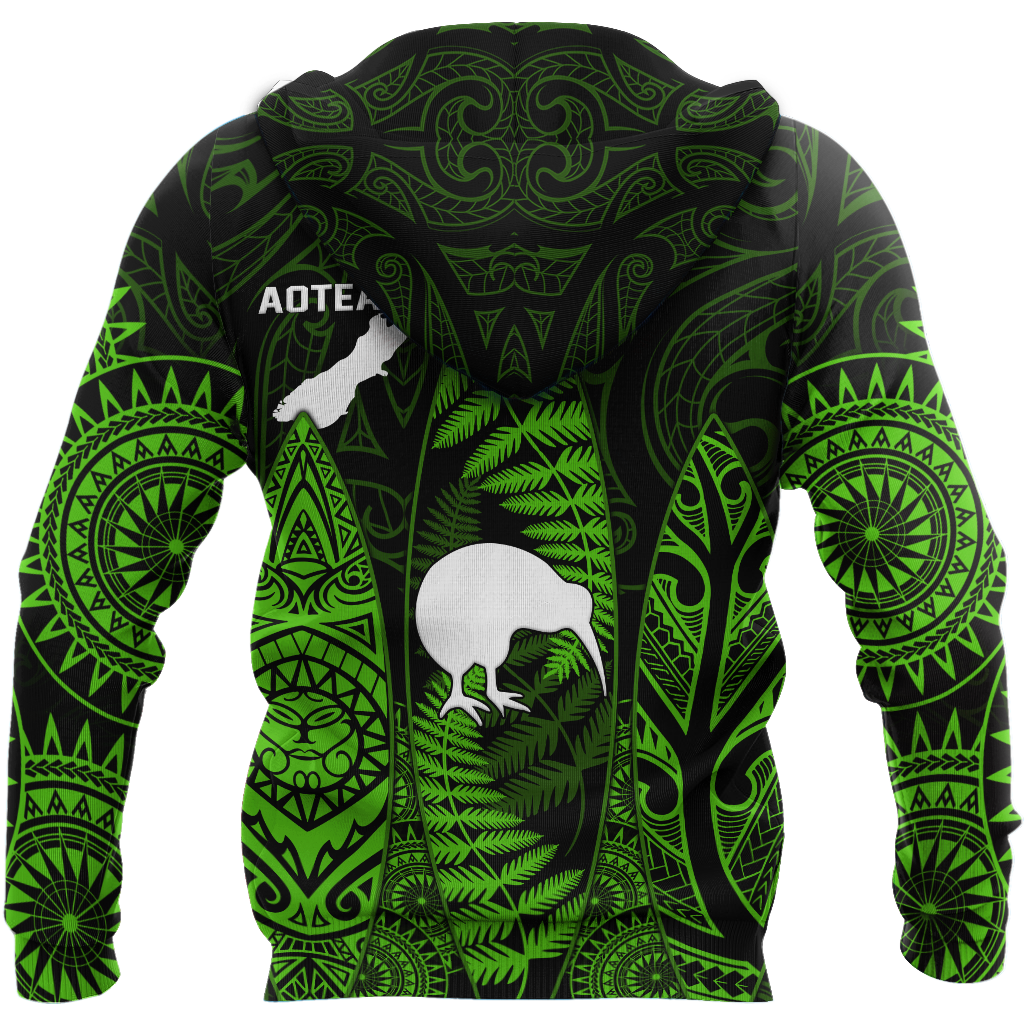 New zealand maori surf green 3d all over printed for men and women