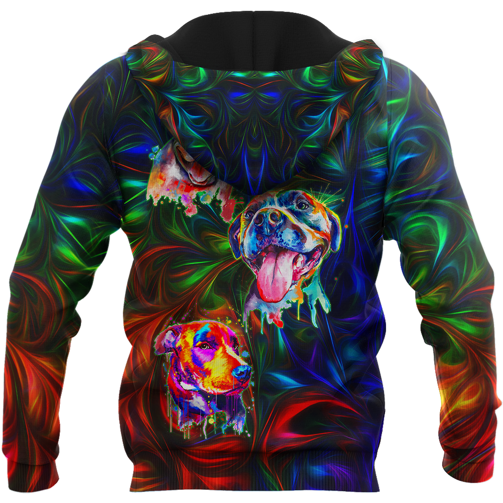Colorful American Pit Bull Terrier Unisex Shirts JJW13102005