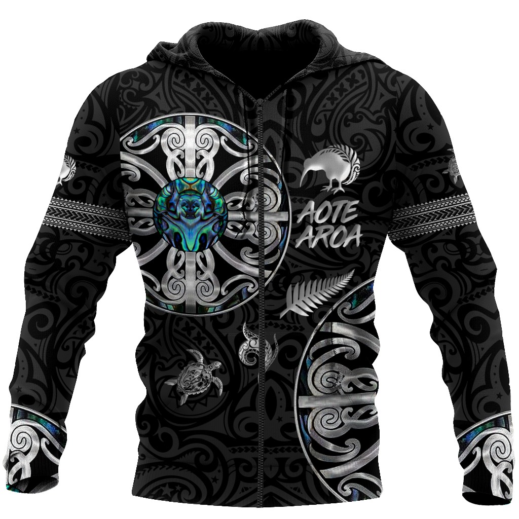Aotearoa Maori manaia 3d all over printed shirt and short for man and women MH270620-Apparel-PL8386-Zipped Hoodie-S-Vibe Cosy™