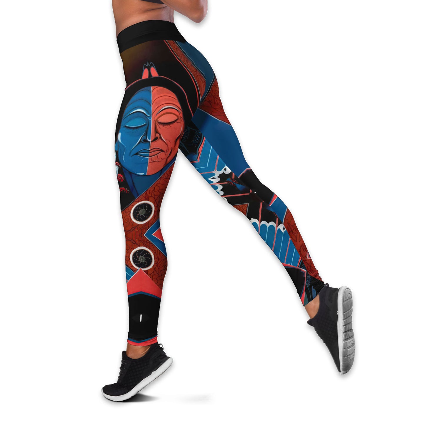 Native American 3D All Over Printed Legging + Hollow Tank