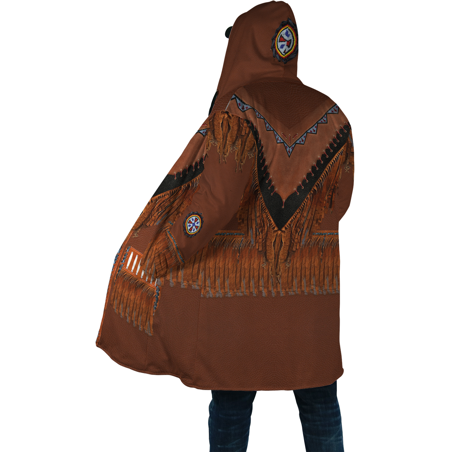 Native Cowboy Jacket No8 Cosplay 3D Over Printed Unisex Deluxe Hoodie ML