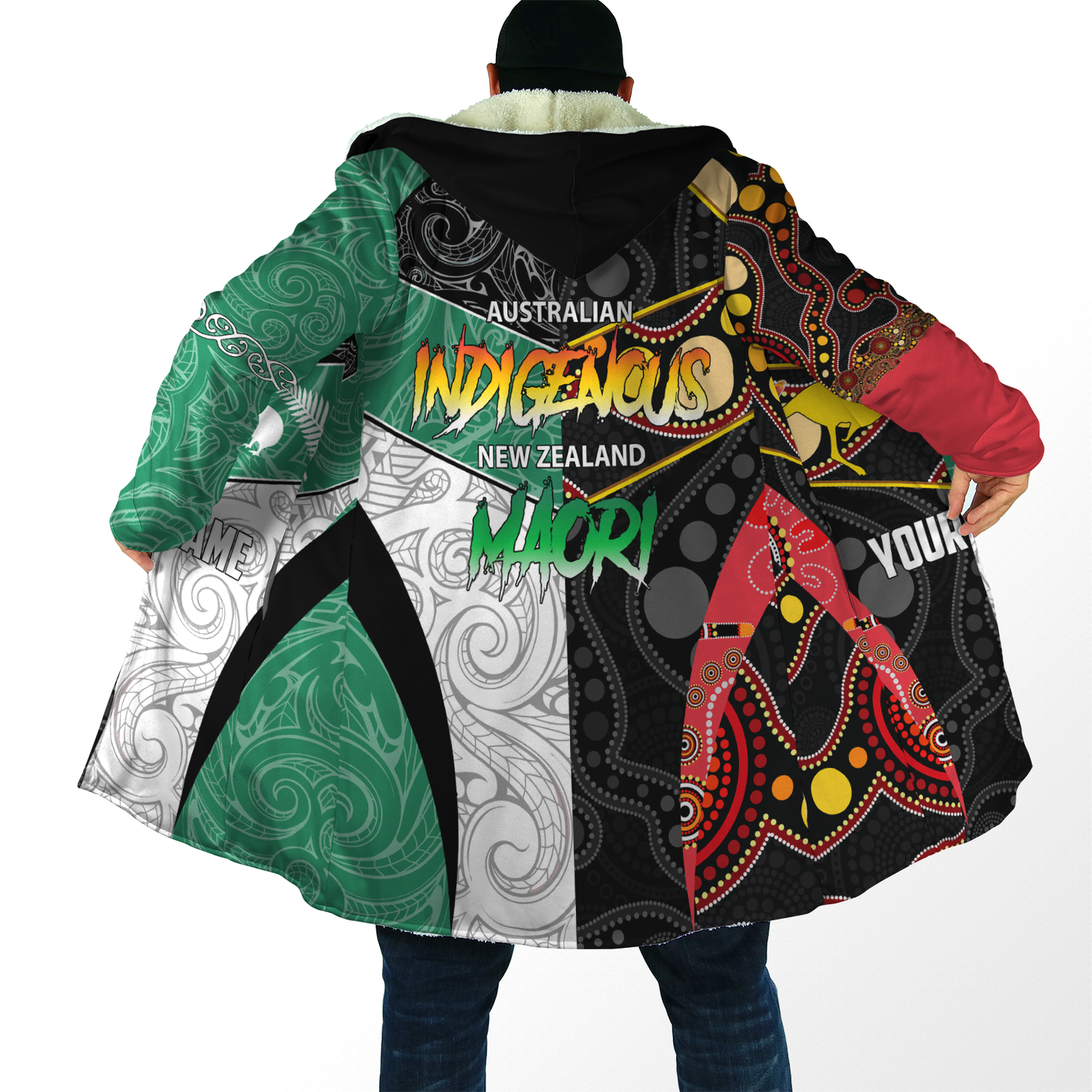 Custom Name Australia Indigenous And New Zealand Maori 3D All Over Printed Unisex
