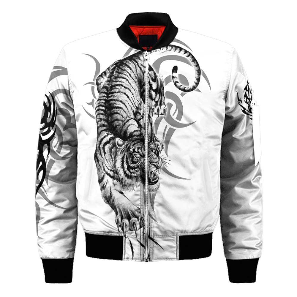 White Tiger Tattoo 3D All Over Printed Unisex Shirts