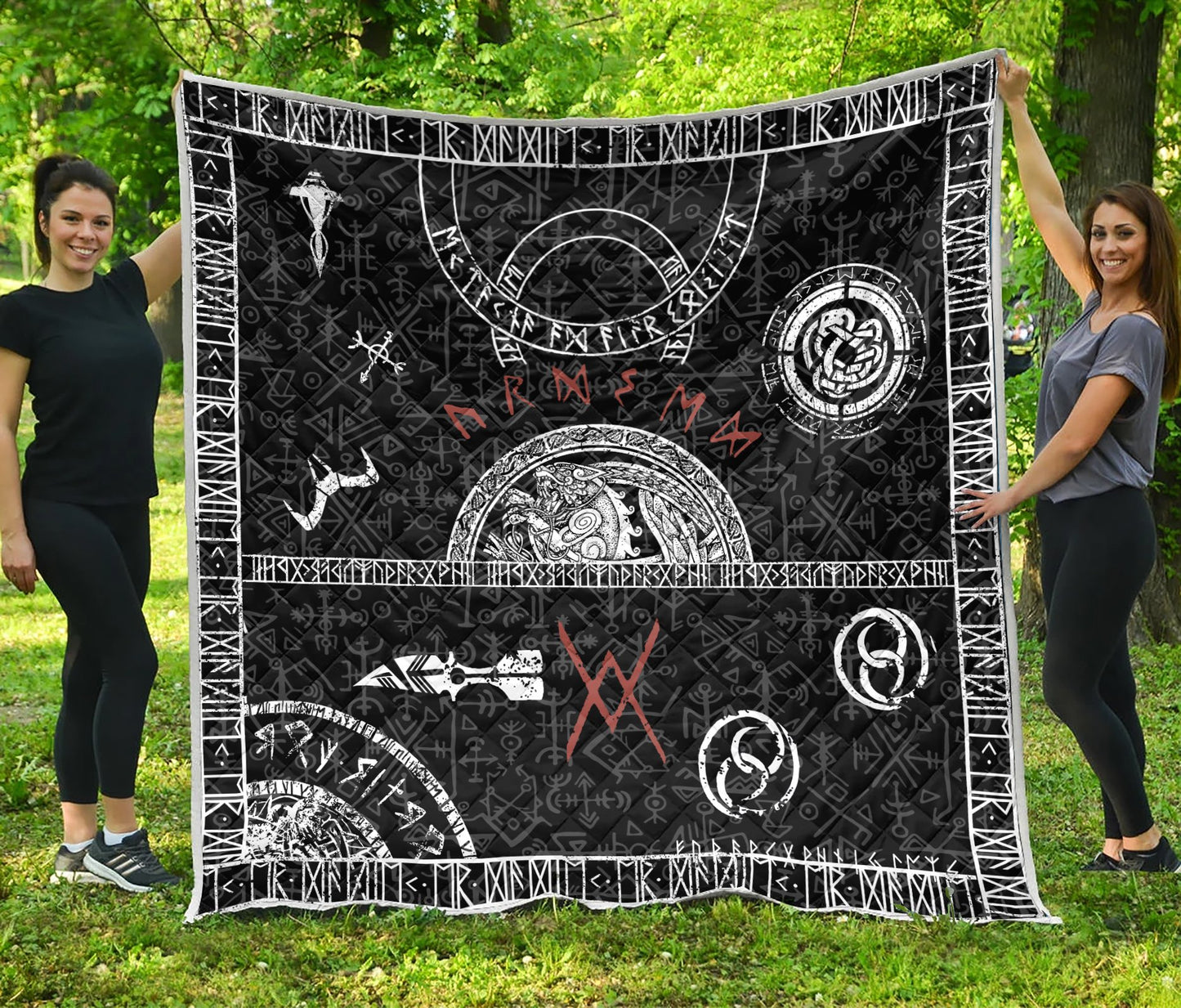 Viking 3D All Over Printed Quilt