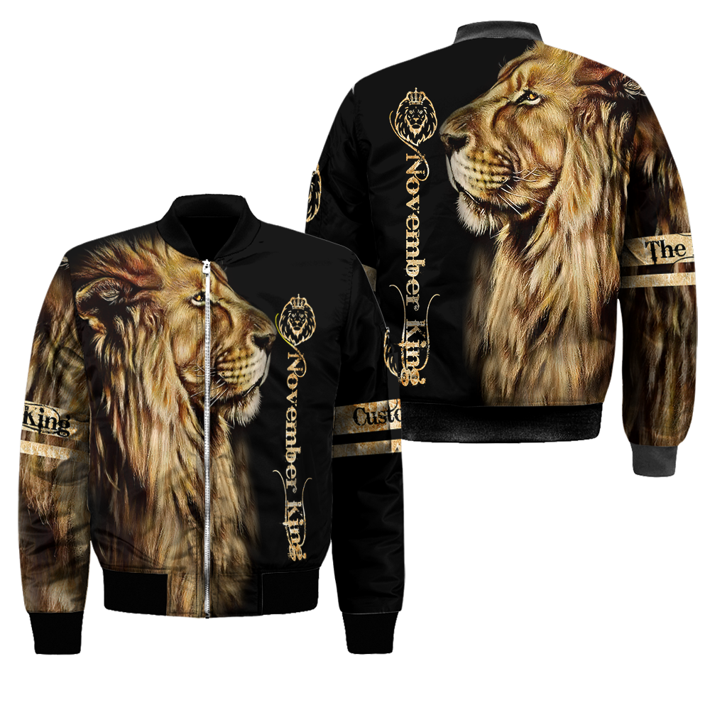Custom Name November King 3D All Over Printed Unisex Shirts