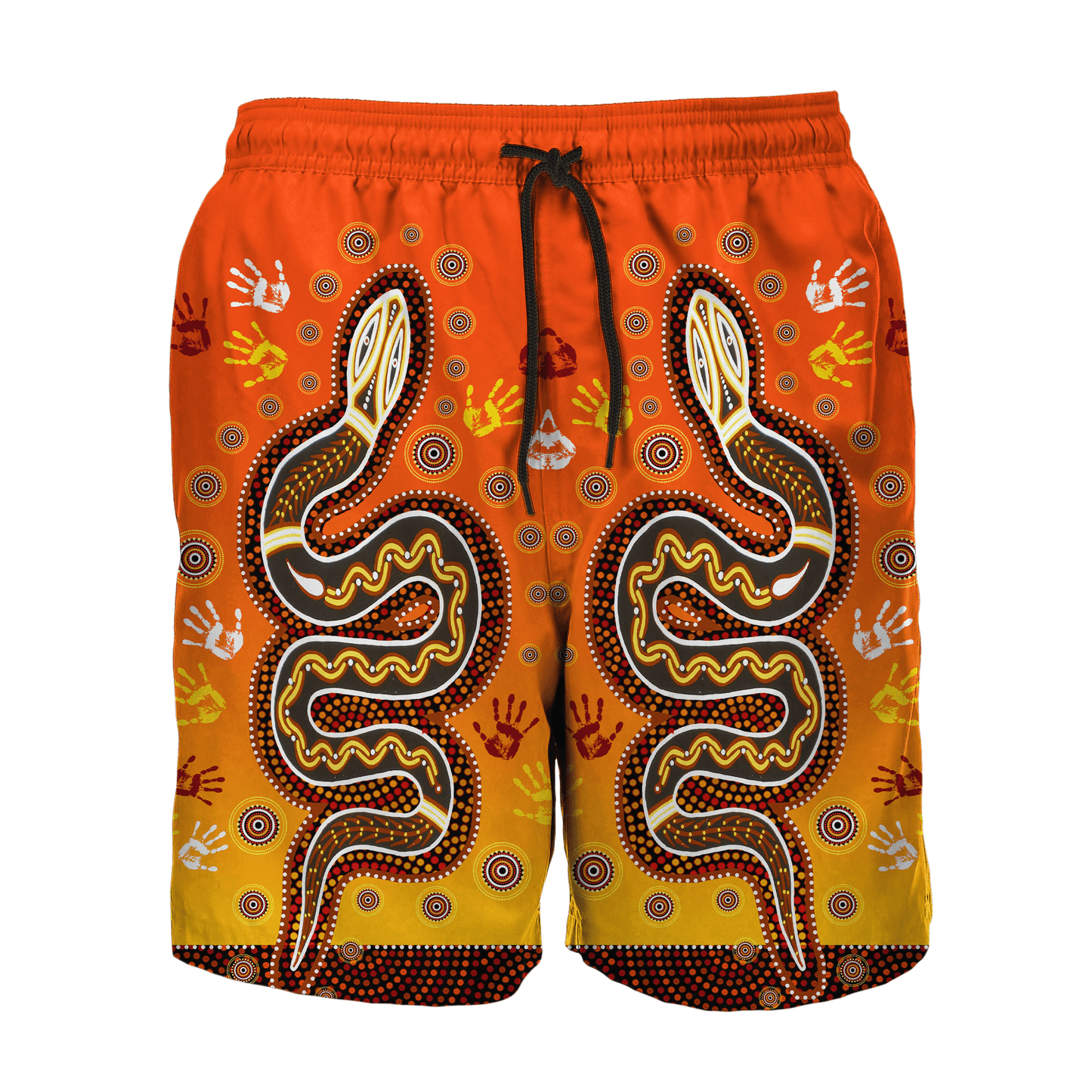 Aboriginal Eagle Flying into Sunset Custom name 3D printed combo Tshirt Board Short