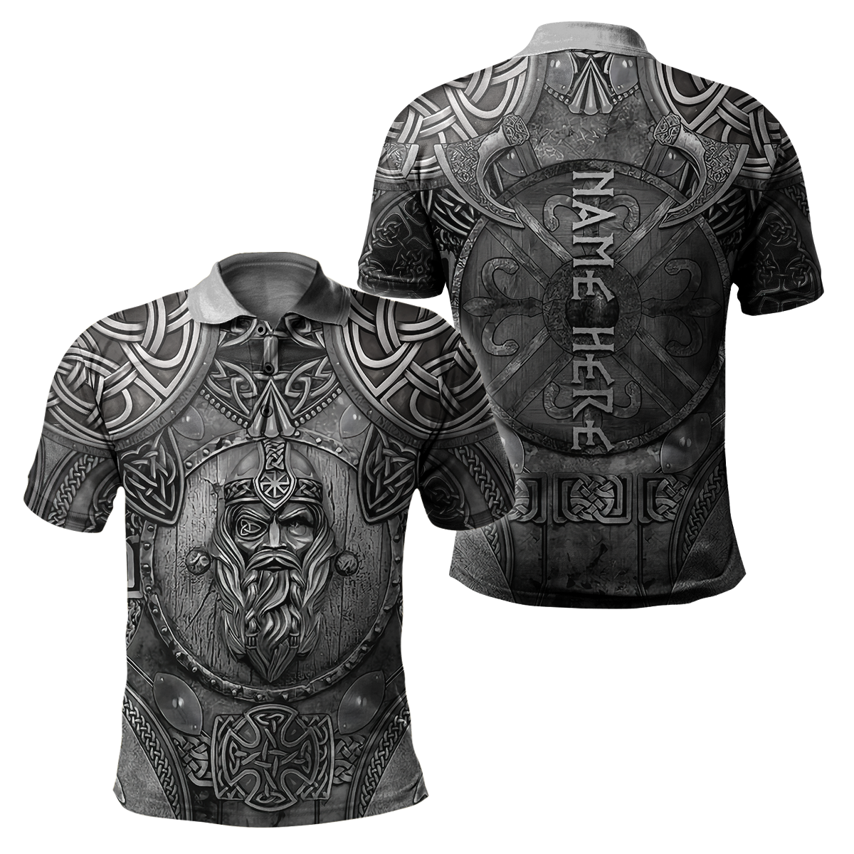 Customized Name Viking 3D All Over Printed Unisex Shirts