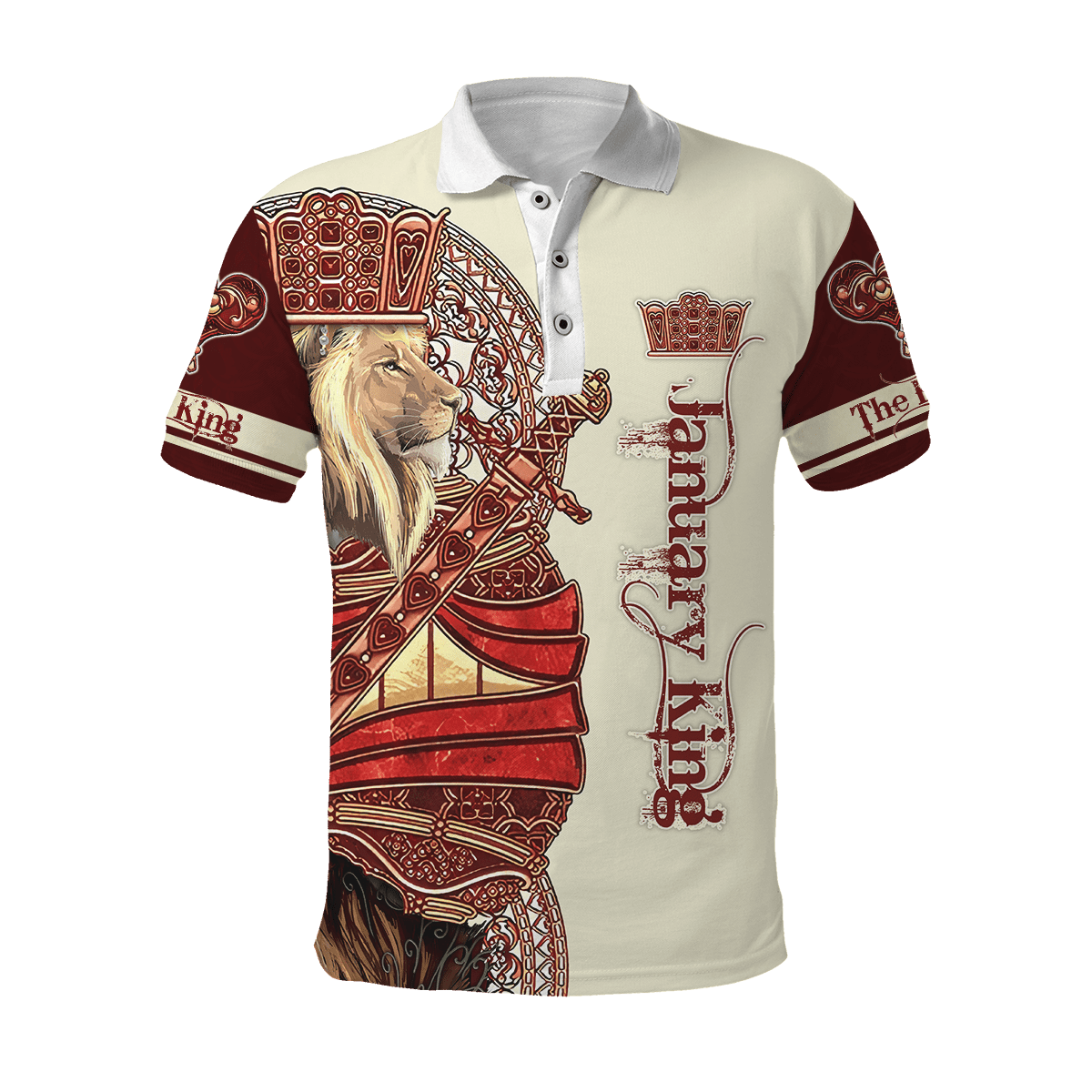 January King Lion 3D All Over Printed Unisex Shirts
