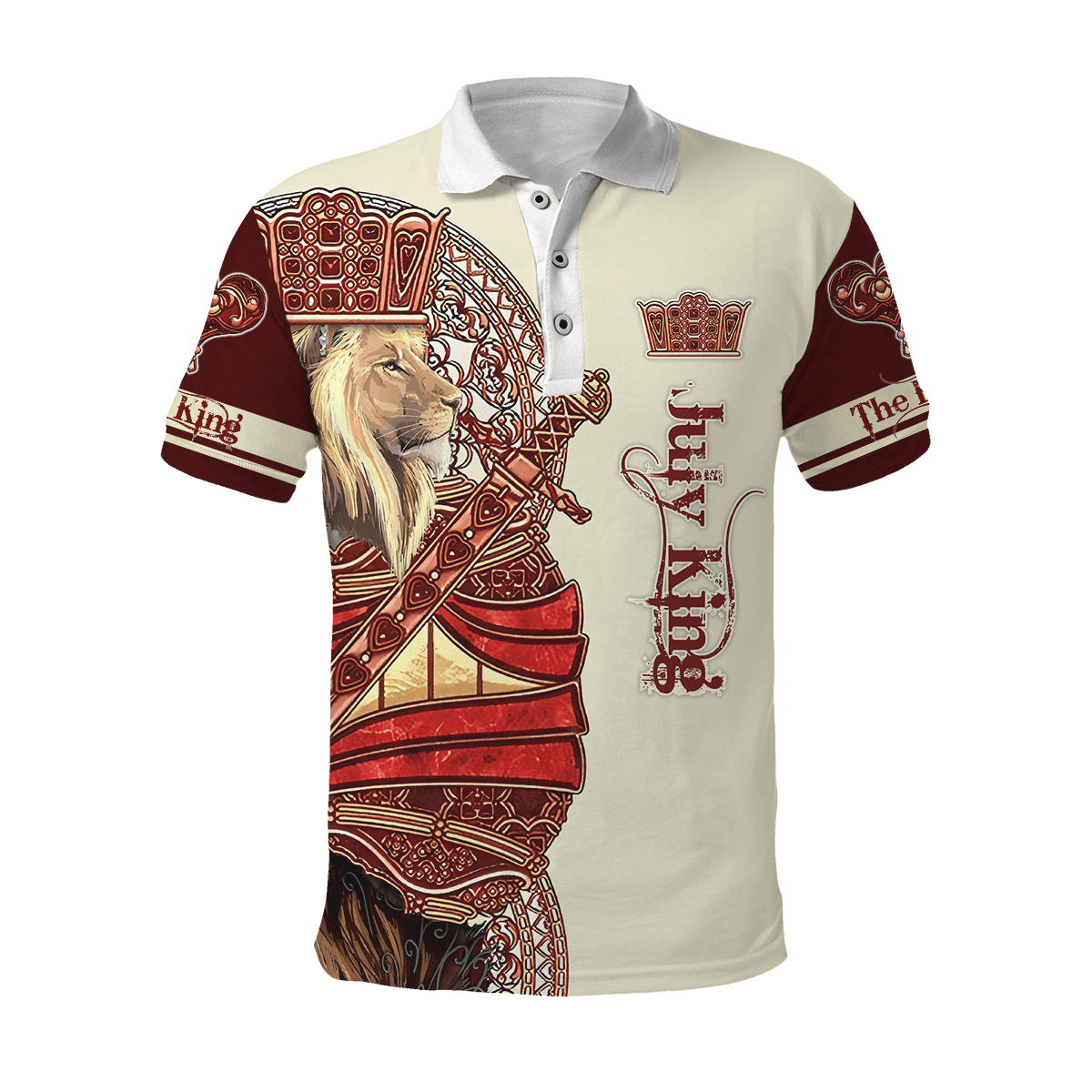 July King Lion Royal 3D All Over Printed Unisex Shirts