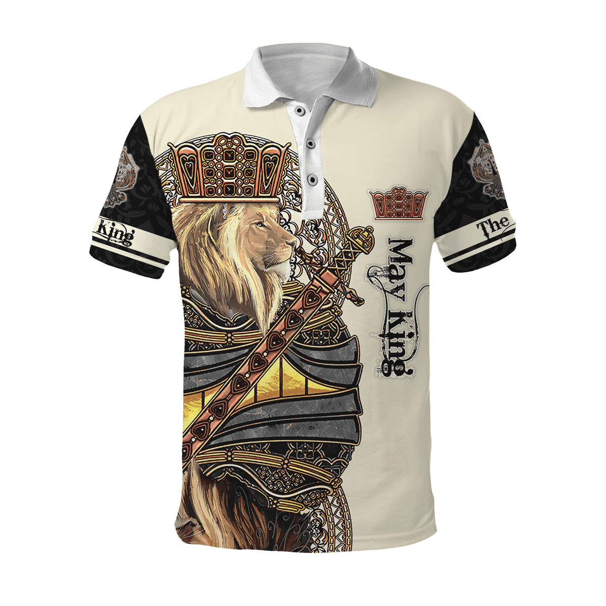 May Black King Lion 3D All Over Printed Unisex Shirts