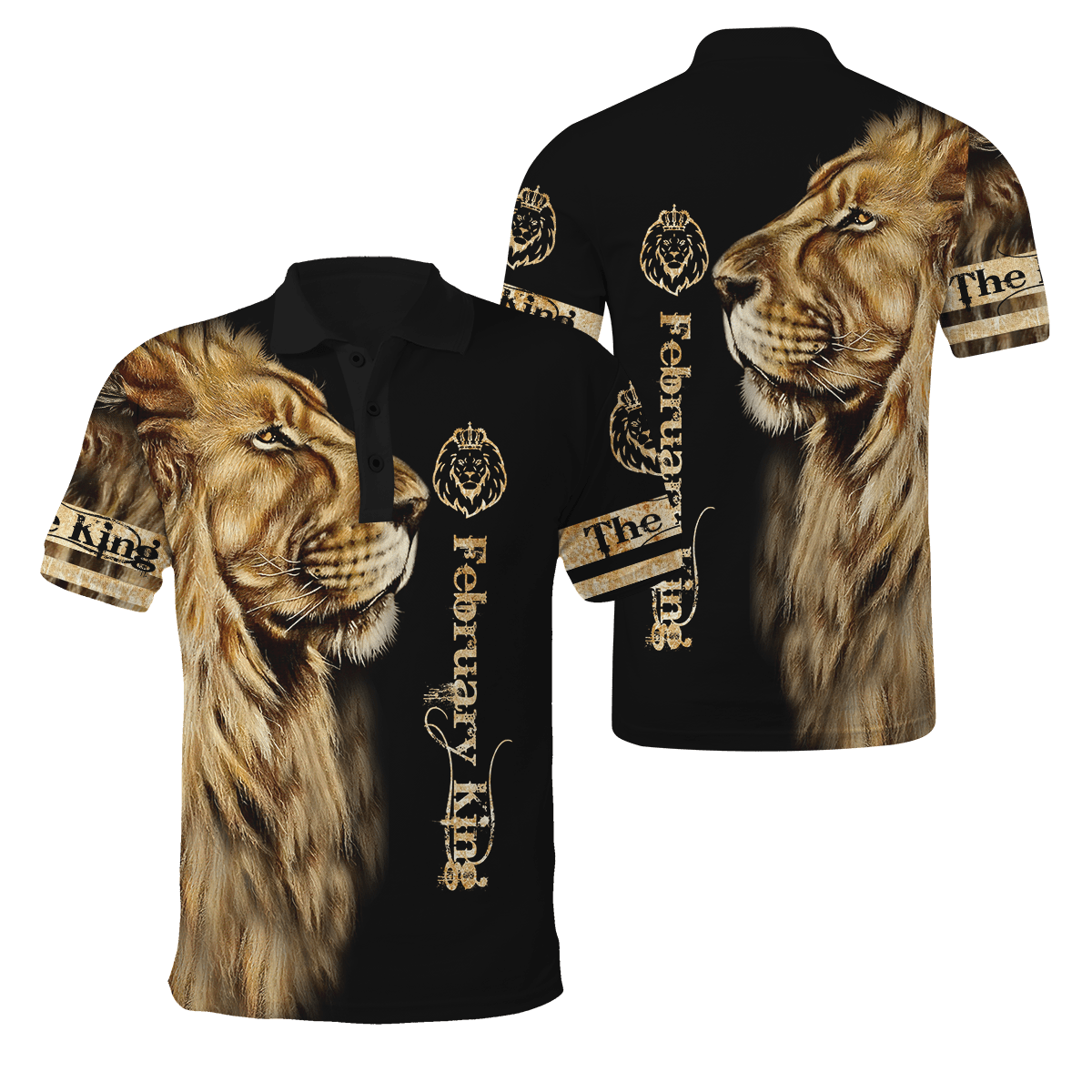 February King 3D All Over Printed Unisex Shirts