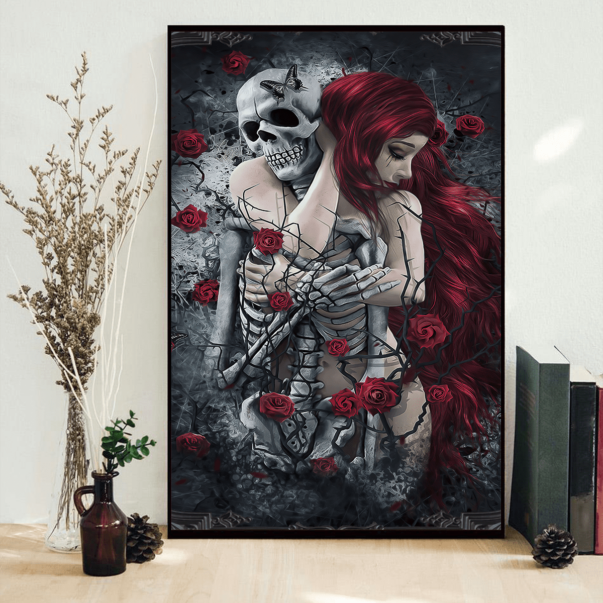 Skull Poster Vertical 3D Printed