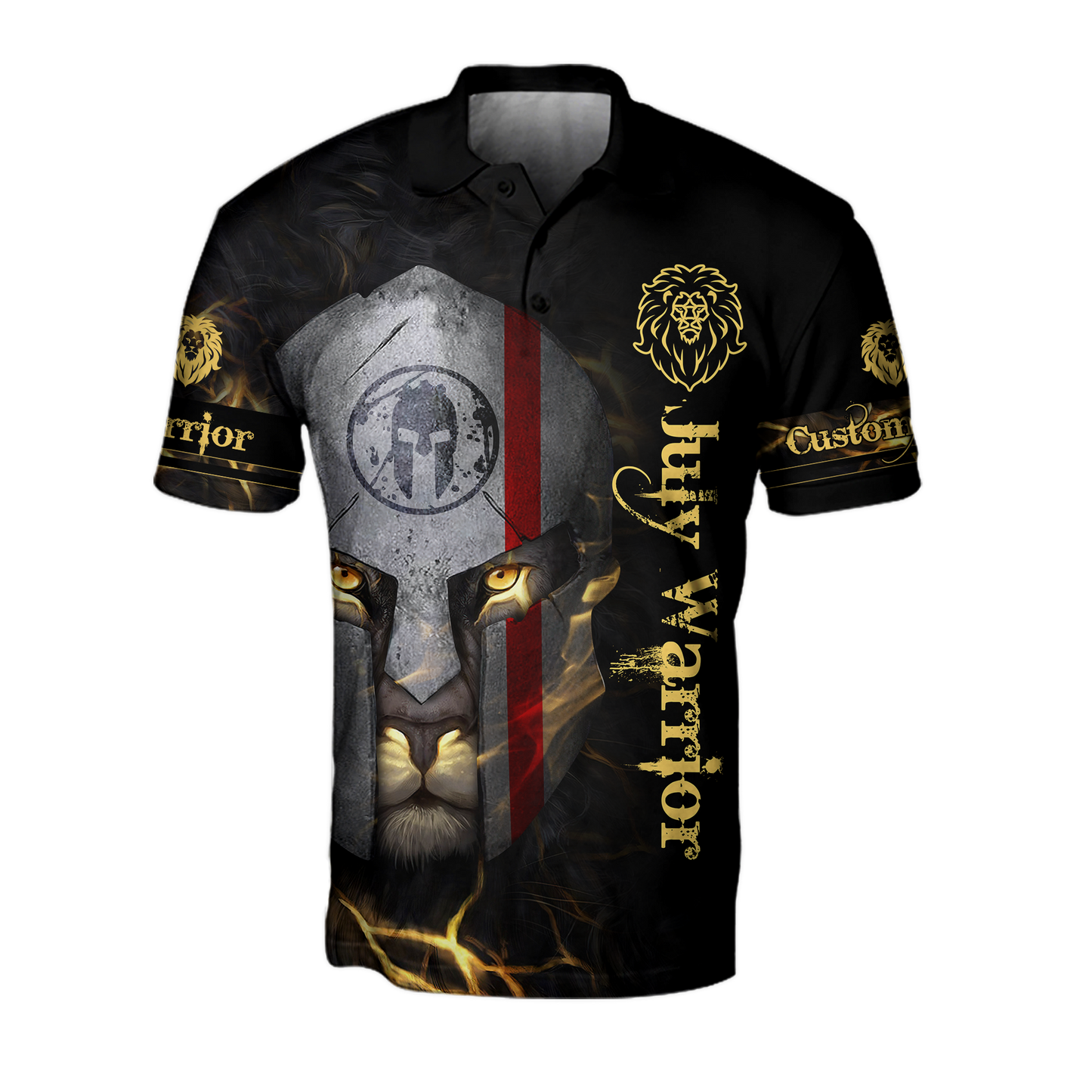 July Spartan Lion Warrior 3D All Over Printed Unisex Shirts