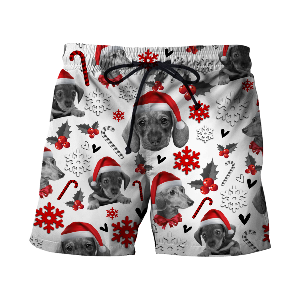 3D Dachshund Xmas Pattern Unisex Hoodie TR3010204