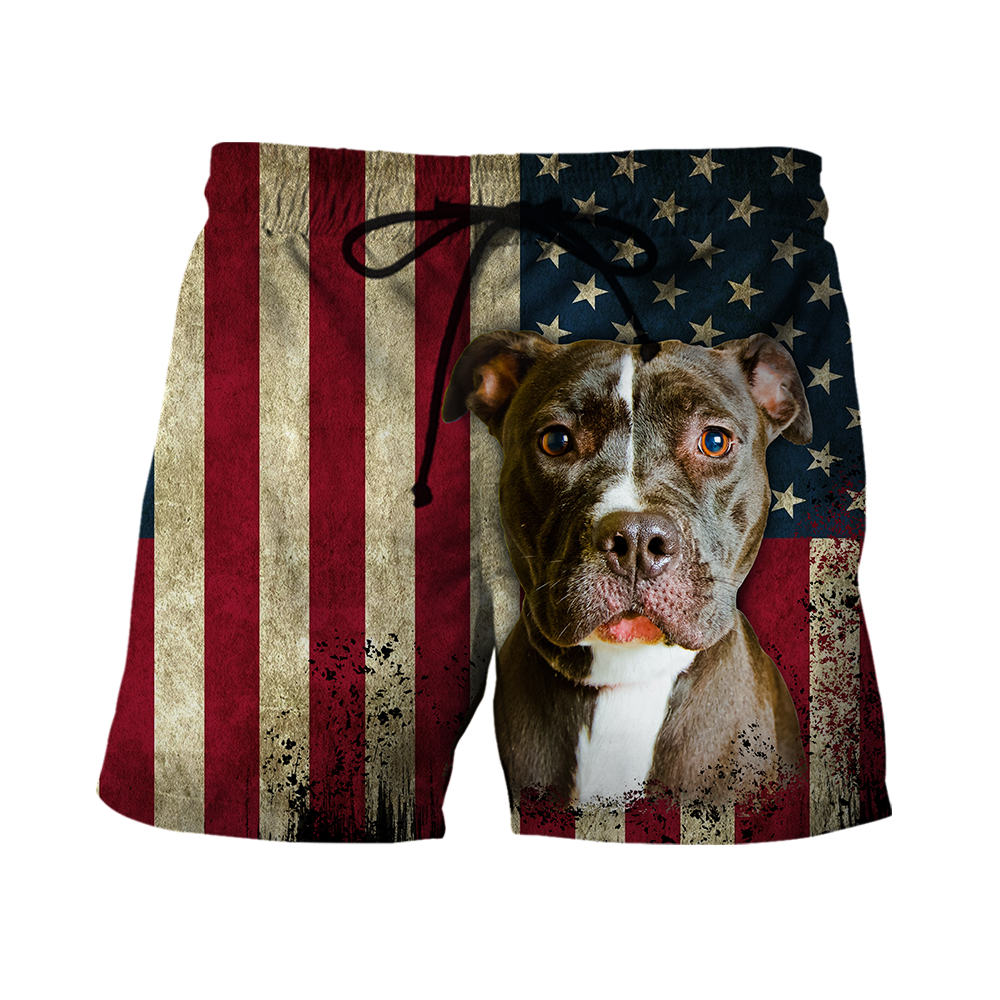 Pit Bull Terrier American Flag 3D All Over Print Hoodie TR0510202