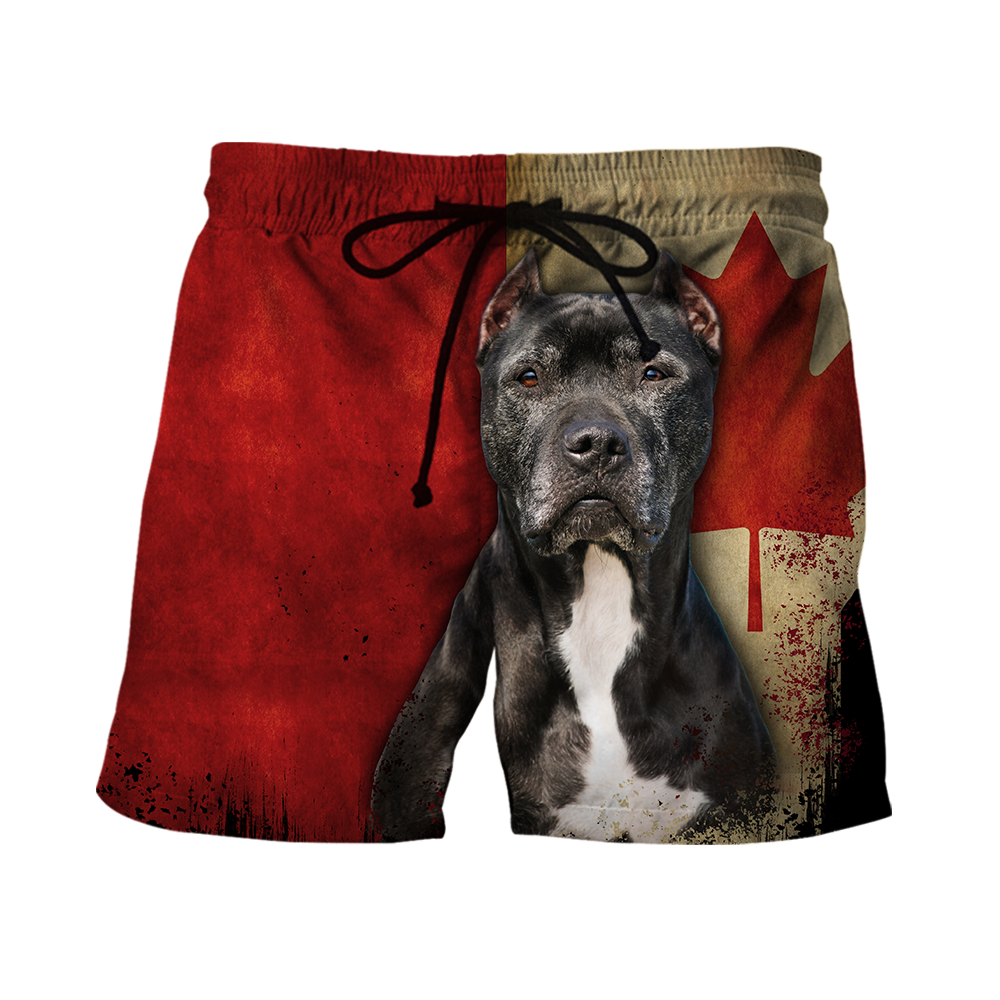 Pit Bull Canada Flag 3D All Over Print Hoodie TR2509201