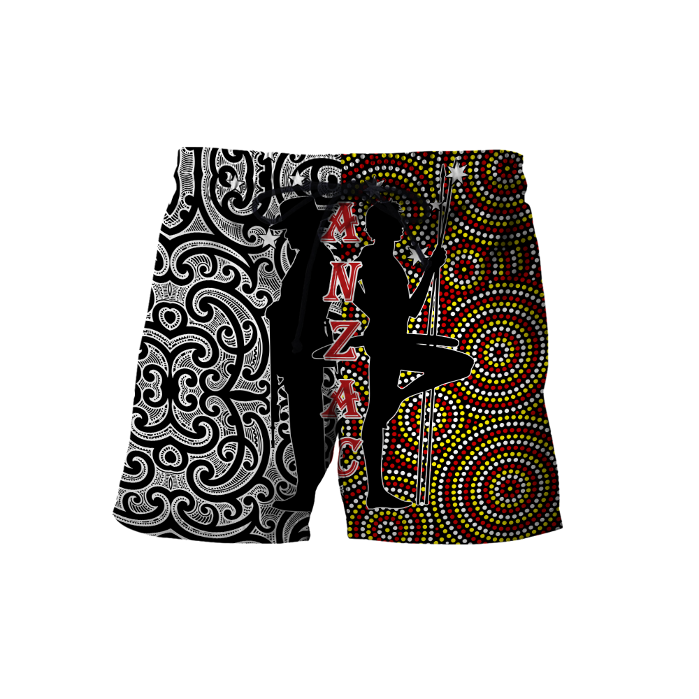Anzac Day Australia Aboriginal And New Zealand Maori 3D All Over Printed Unisex