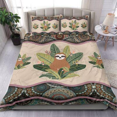 Sloth Boho Pattern Bedding Set SU080701-Quilt-SUN-King-Vibe Cosy™
