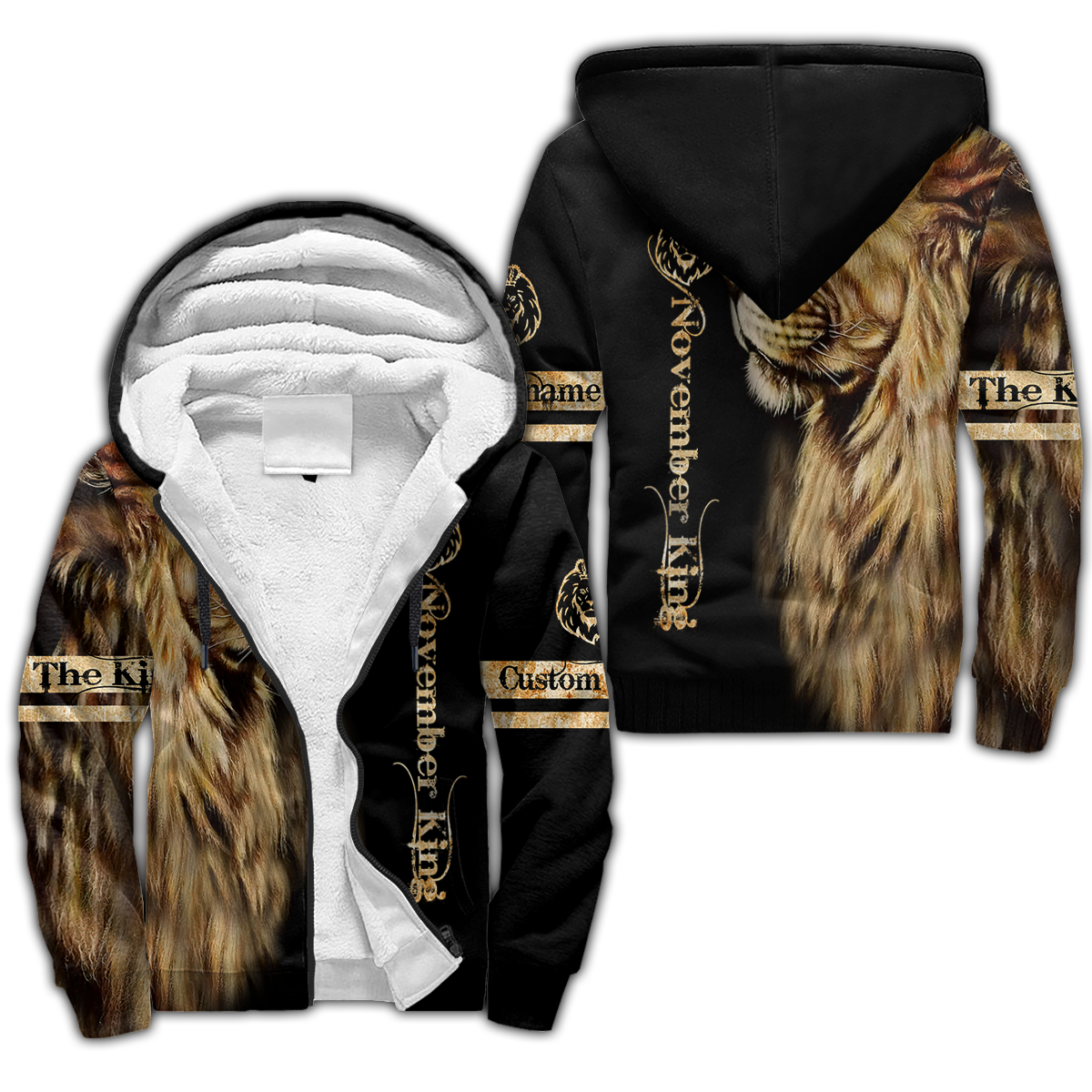 Custom Name November King 3D All Over Printed Unisex Shirts