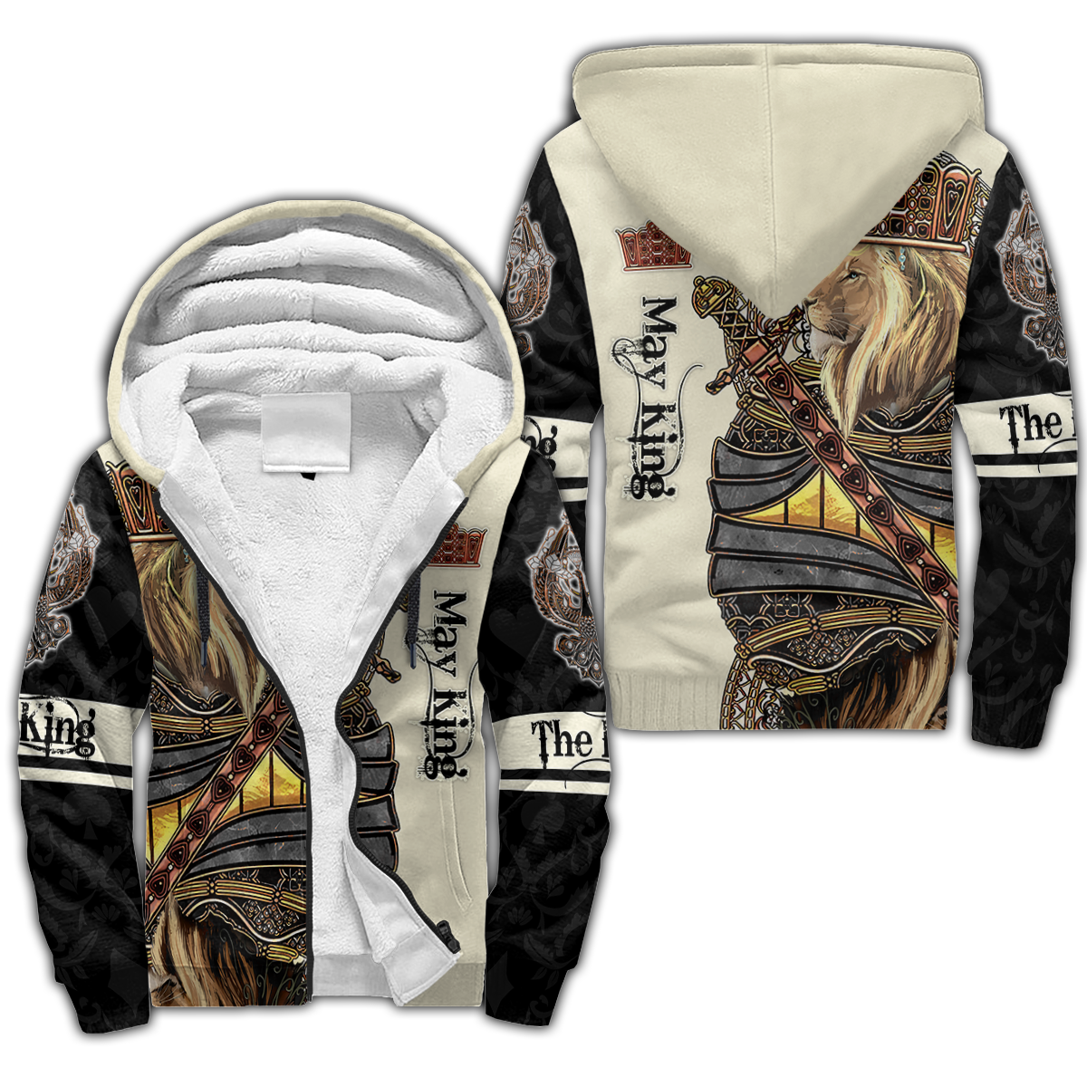May Black King Lion 3D All Over Printed Unisex Shirts