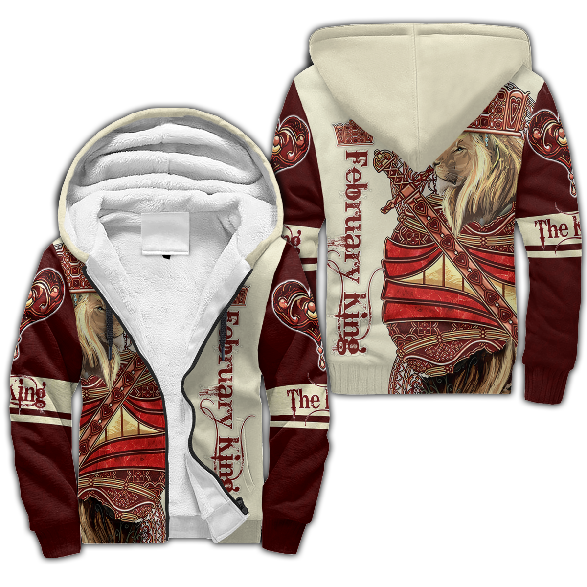 February King Lion 3D All Over Printed Unisex Shirts