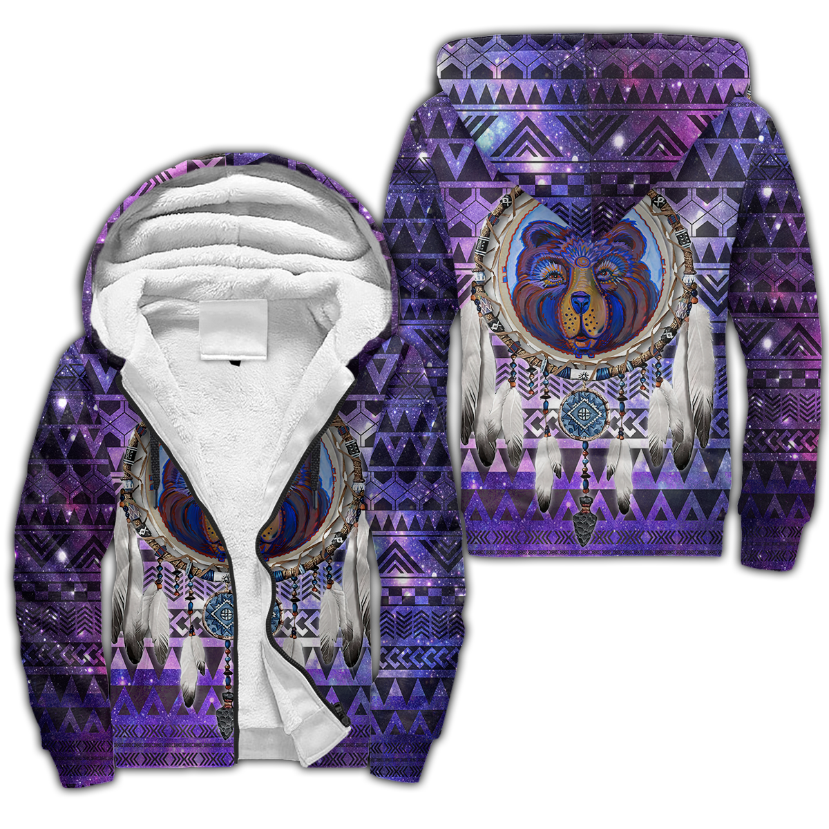 Bear Native American 3D All Over Printed Unisex Shirts